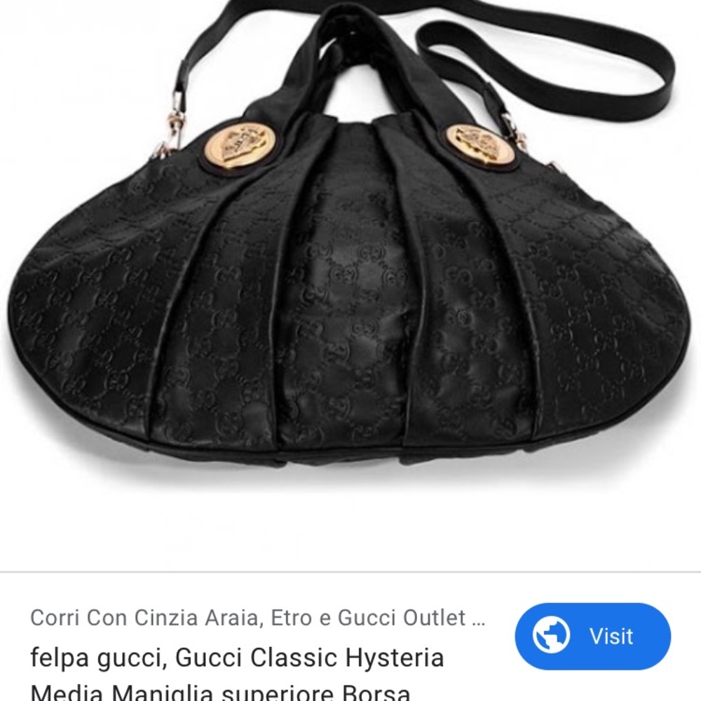 Gucci Authentic Vintage Hand Black LeatherMonogram - Picture 6 of 16
